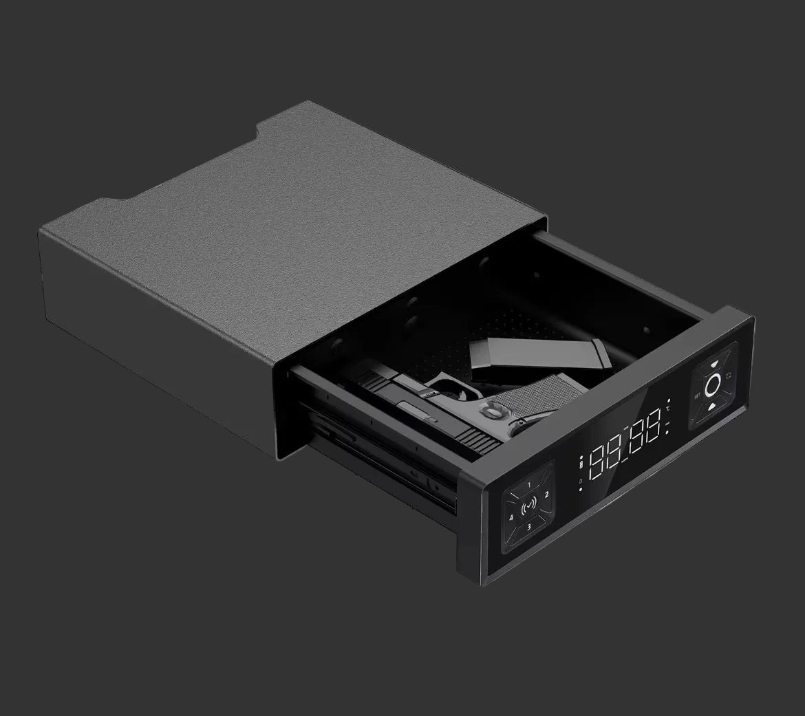 The Silent Guard vingerafdrukherkenning close-up met 0,5 seconde ontgrendeling en capaciteit voor 50 vingerafdrukken